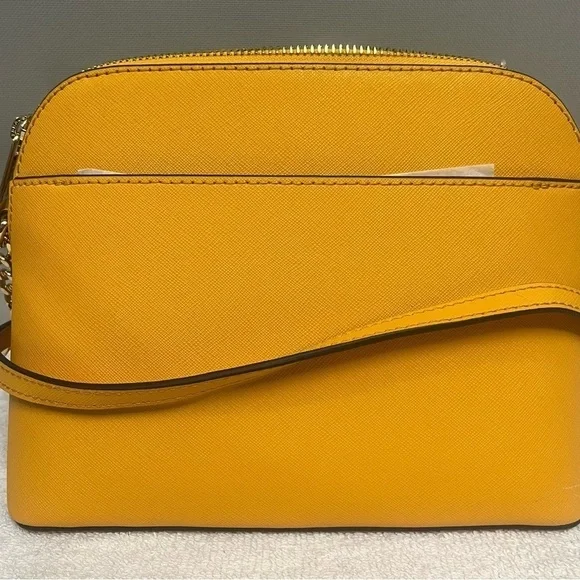 Michael Kors Sunflower Saffiano Leather Jet Set Crossbody Bag NWT